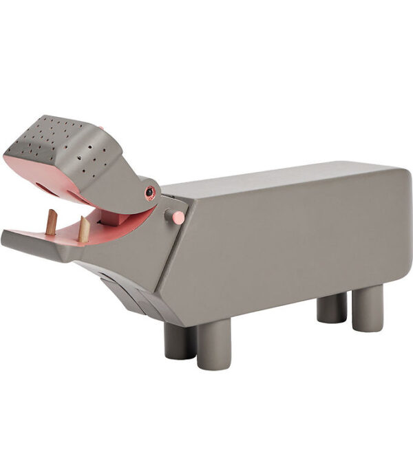 Kay Bojesen Træfigur - Flodhest - 19 cm - Grå