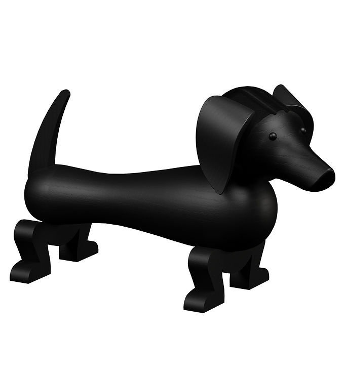 Kay Bojesen Træfigur - Gravhund - Mellem - Mørk Bejdset Eg