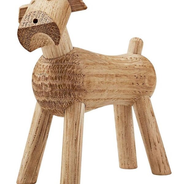 Kay Bojesen Træfigur - Hund Tim - 8 cm - Eg