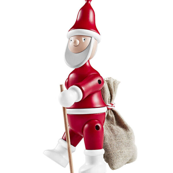 Kay Bojesen Træfigur - Julemand - 20 cm - Rød/Hvid