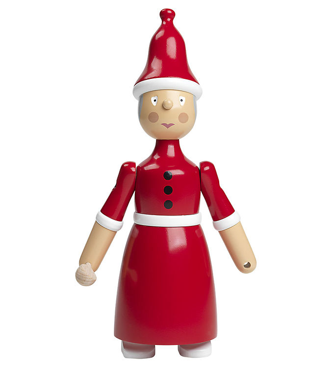 Kay Bojesen Træfigur - Nissemor - 20 cm - Rød/Hvid