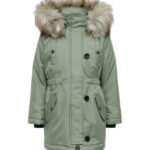 Kids Only Jakke - Noos - KogIris - Desert Sage/Fur Light Grey