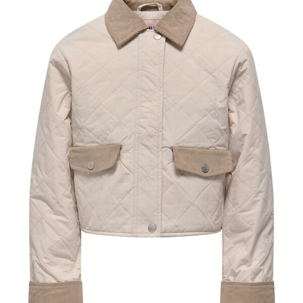 Kids Only Overgangsjakke - KogRosalina - Moonbeam/Corduroy/Silve