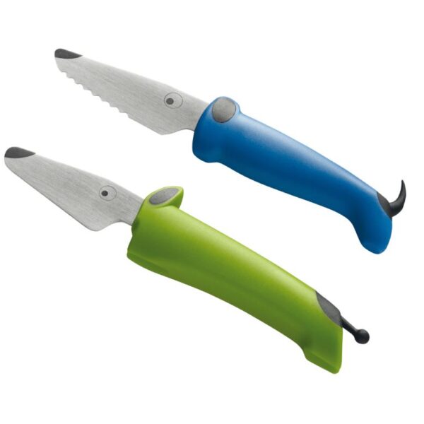 Kinderkitchen | Børneknivsæt - Grøn/Blå