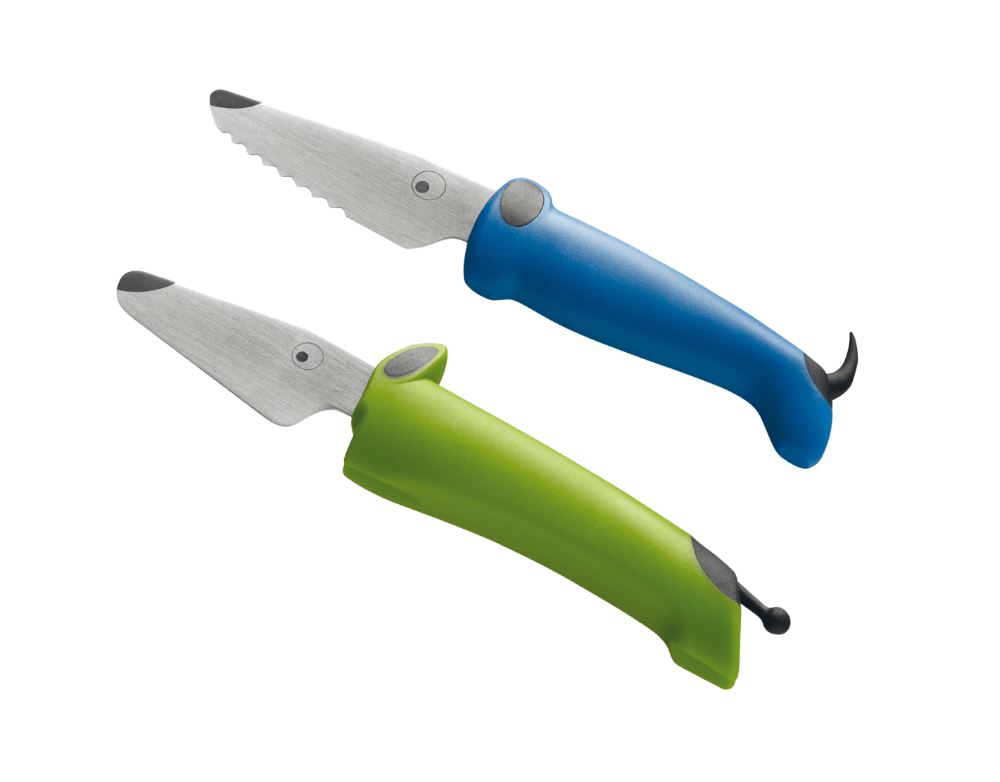 Kinderkitchen | Børneknivsæt - Grøn/Blå