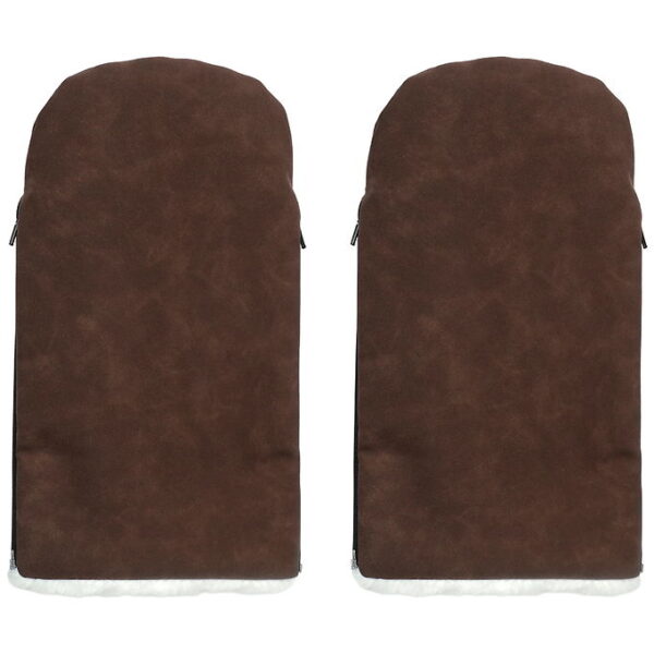 KongWalther Barnevognshandsker - Østerbro - Chocolate Brown Faux