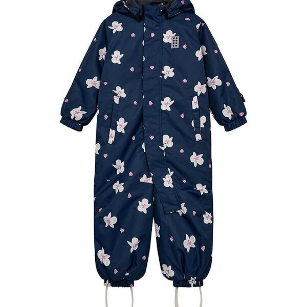 LEGOÂ® Wear Flyverdragt - LWJaz 710 - Navy m. Blomster