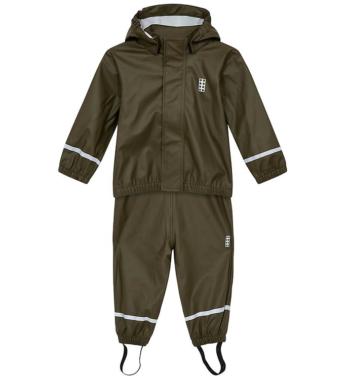 LEGOÂ® Wear Regntøj m. Seler - PU - LWJivan 200 - Dark Khaki