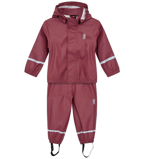 LEGO® Wear Regntøj m. Seler - PU - LWJivan 200 - Mørk Rosa LEGO® Wear Regntøj m. Seler - PU - LWJivan 200 - Mørk Rosa