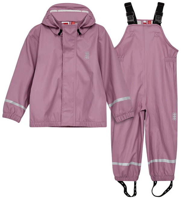 LEGOÂ® Wear Regntøj m. Seler - PU - LWJivan 200 - Rosa