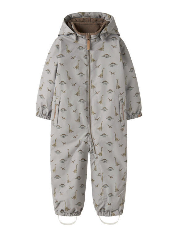 LIL ATELIER Flyverdragt SNOW10 Ultimate Grey Dino