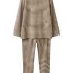 LIL ATELIER Rib Natsæt Gago Sepia Tint Turtledove