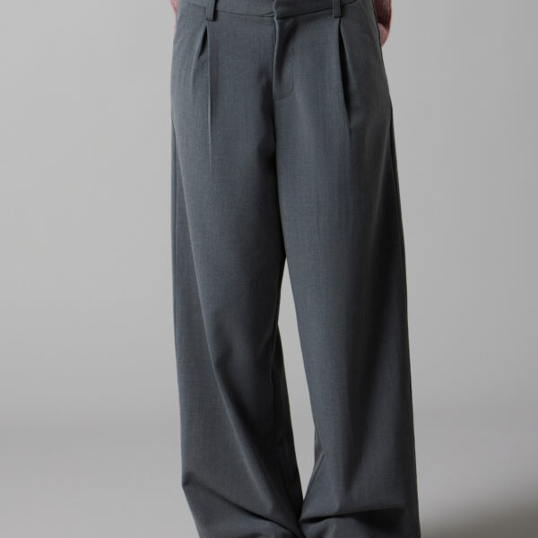 LMTD Brede Bukser Luis Grey Melange