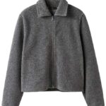 LMTD Overgangsjakke - Kort - NlfBaria - Dark Grey Melange