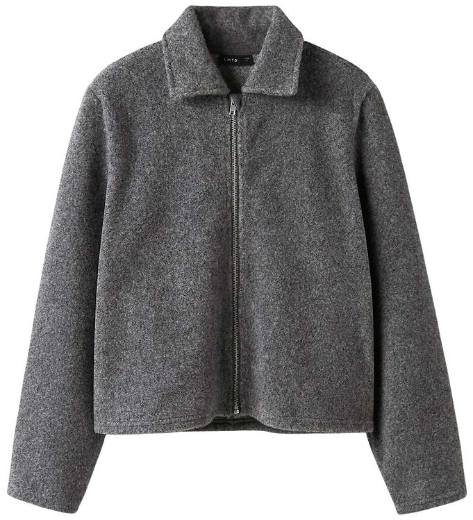 LMTD Overgangsjakke - Kort - NlfBaria - Dark Grey Melange