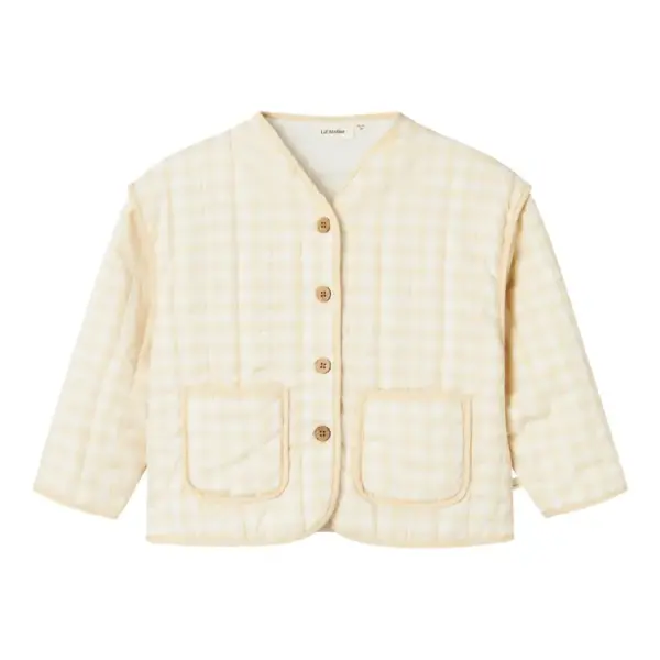 Larose ls quilt jakke - COCONUTMIL - 122/128