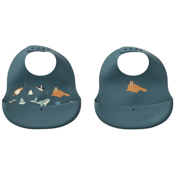 Liewood Hagesmække - Silikone - 2-pak - Ember - Arctic Sea/Ocean