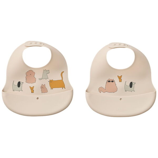 Liewood Hagesmække - Silikone - 2-pak - Ember - Cats and Dogs/Sa
