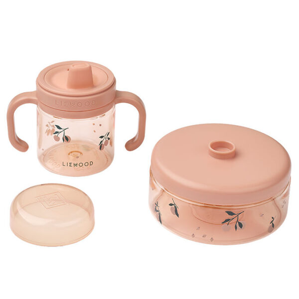 Liewood Spisesæt - Beatrix - 2 Dele - Peach/Sea Shell