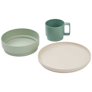 Liewood Spisesæt - Plastik - 3 dele -Walt - Dusty Mint Mix