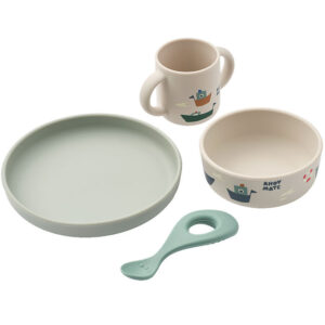 Liewood Spisesæt - Silikone - Vivi - 4 dele - Sailing/Sandy