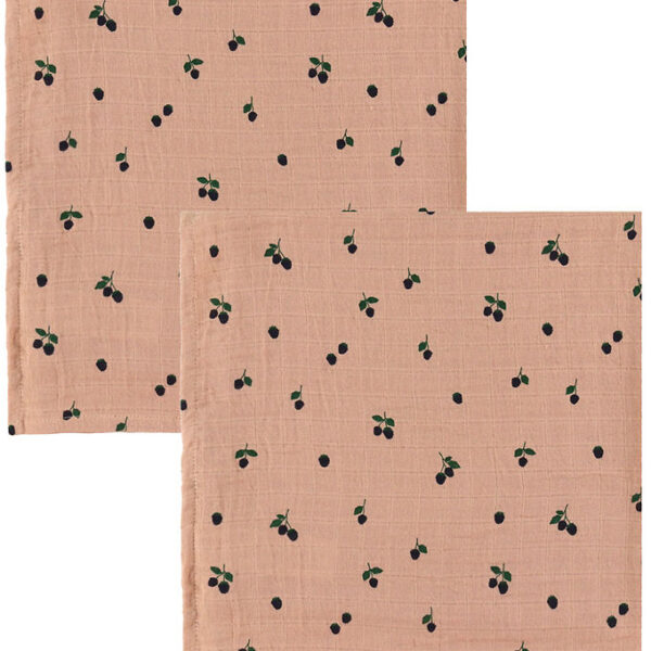 Liewood Stofbleer - Musselin - 2-Pak - Lewis - Mini Berry/Pale T