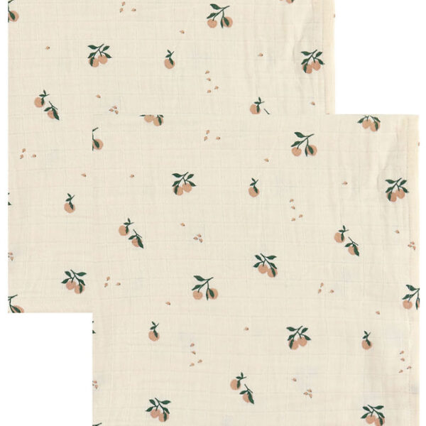 Liewood Stofbleer - Musselin - 2-pak - 65x65 cm - Lewis - Peach