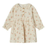 Lil Atelier Biba Body Kjole - Turtledove/Strawberry - 56 cm