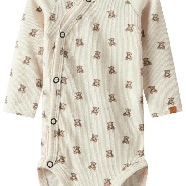 Lil Atelier Body - Sidelukning - NbnGavo - Turtledove Teddy Bear