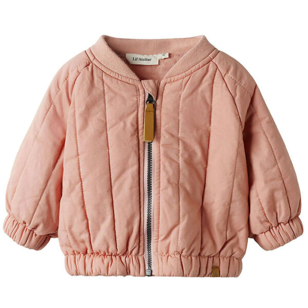 Lil' Atelier Bomberjakke - NmnLio - Misty Rose m. Regnbue Lil' Atelier Bomberjakke - NmnLio - Misty Rose m. Regnbue