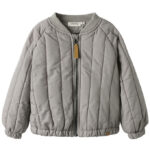 Lil' Atelier Bomberjakke - NmnLio - Mourning Dove m. Måne