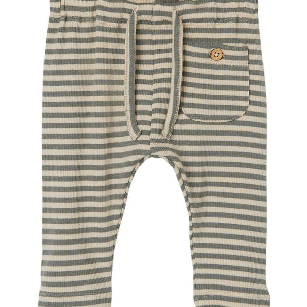 Lil Atelier Bukser - Rib - NbmGago - Noos - Fog/Agave Green