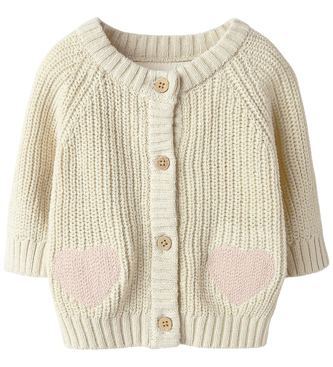 Lil' Atelier Cardigan - Strik - NbfEmlen - Turtledove