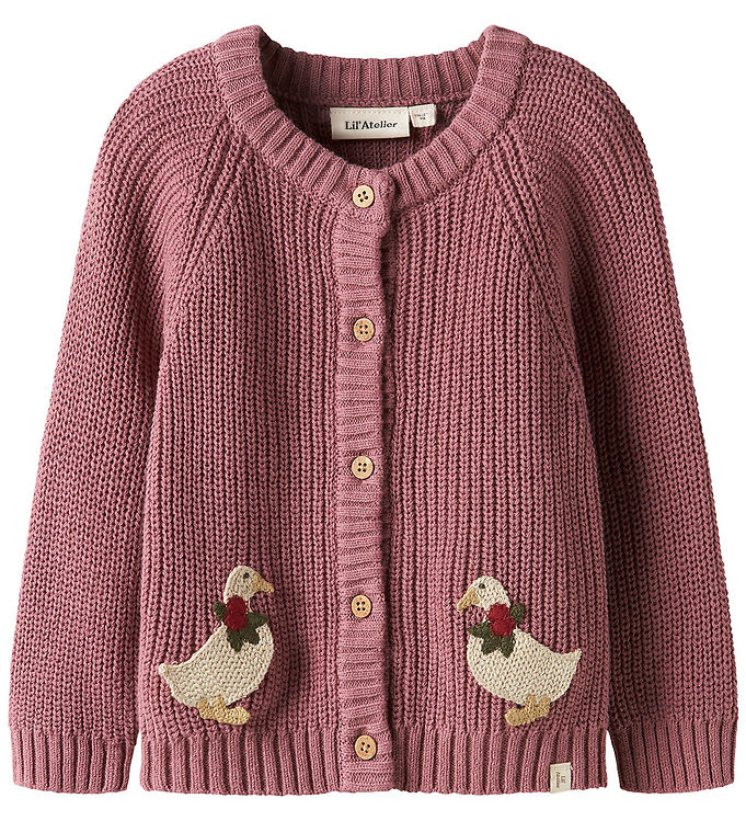 Lil Atelier Cardigan - Strik - NmfEmlen - Nostalgia Rose