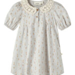 Lil Atelier Daisy Kjole- Harbor Mist - 92 cm