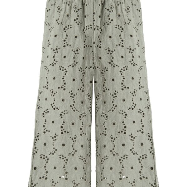 Lil Atelier Dally Wide Pants - Forest Fog - 92 cm