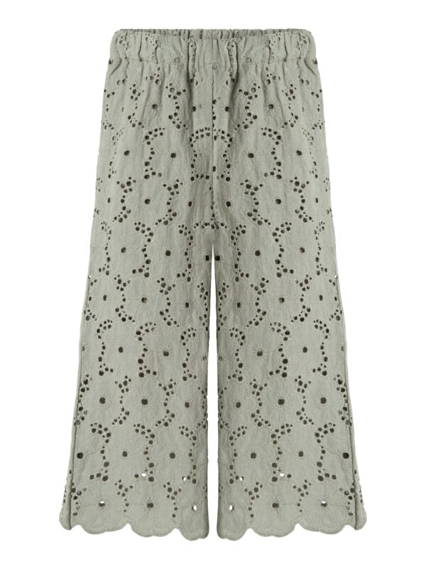 Lil Atelier Dally Wide Pants - Forest Fog - 92 cm