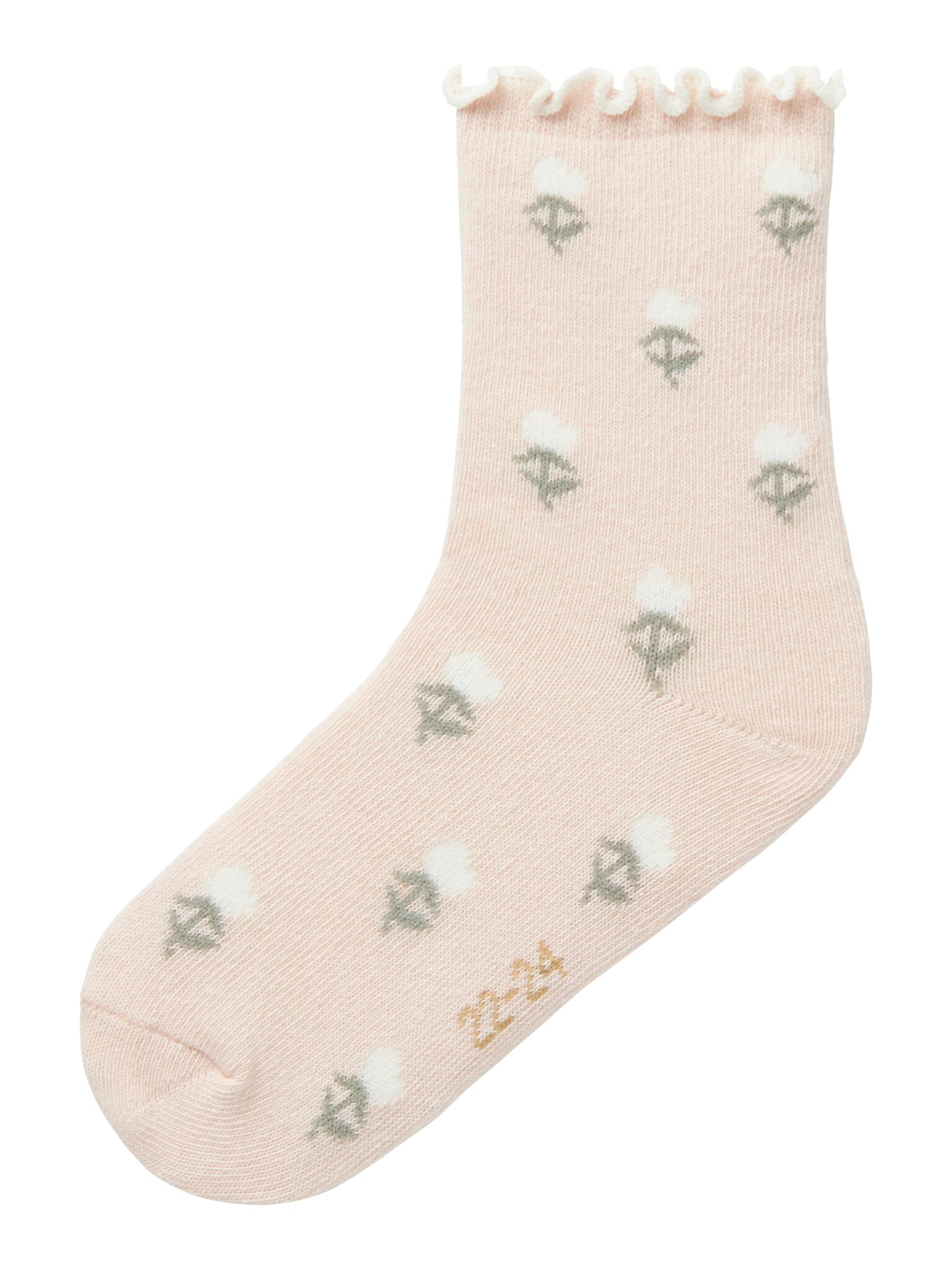 Lil Atelier Darlene Socks - Peach Whip - 19/21