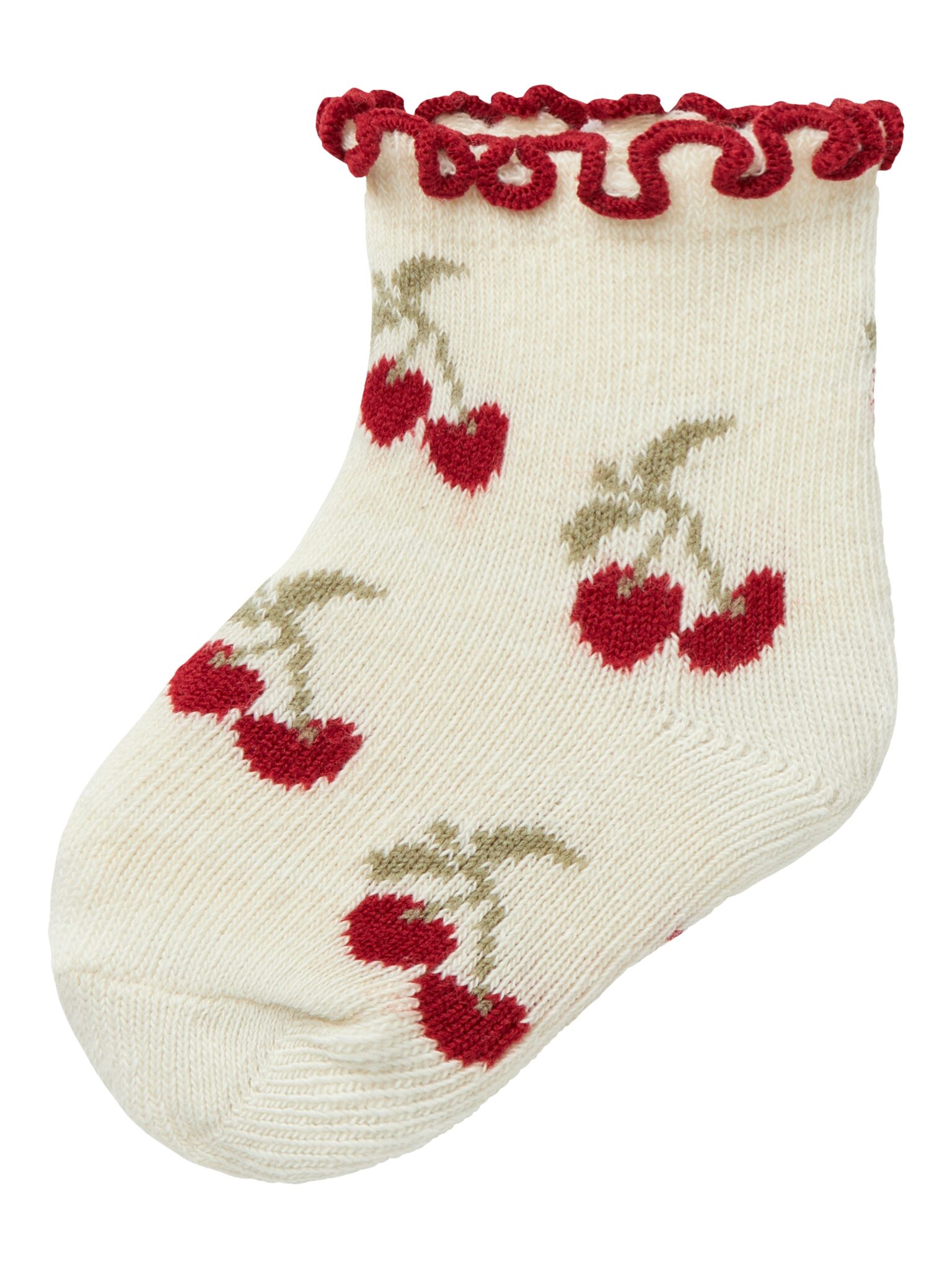 Lil Atelier Darlene Socks - Turtledove/Cherry - 50/56