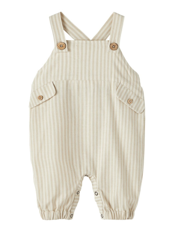 Lil Atelier Diogo Loose Overall - Turtledove - 56 cm