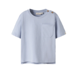 Lil Atelier Dolan SS Loose Top - Zen Blue - 92 cm