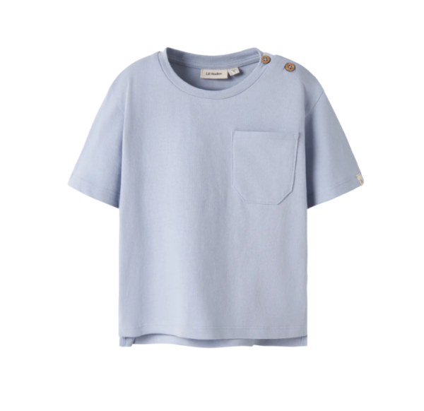 Lil Atelier Dolan SS Loose Top - Zen Blue - 92 cm