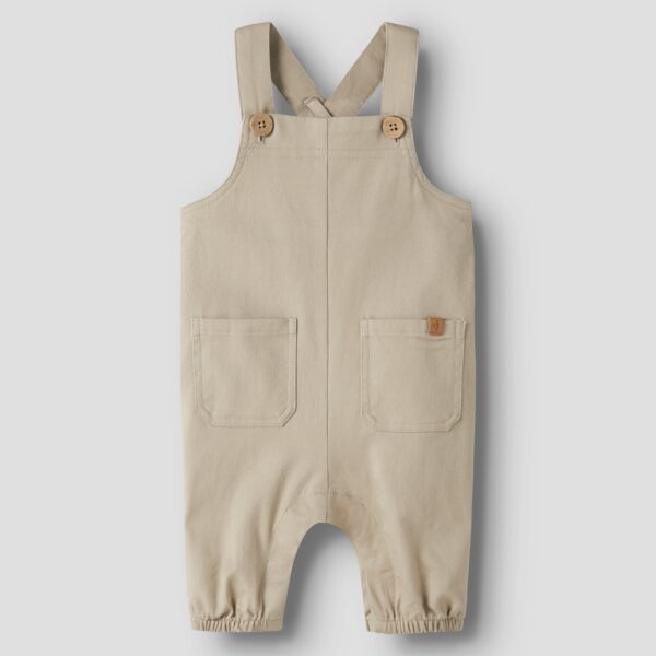 Lil Atelier Doreen Loose Twill Overall - Oxford Tan - 56 cm