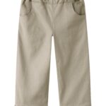 Lil Atelier Doreen Wide Twill Pants - Oxford Tan - 92 cm