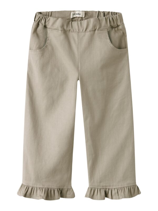 Lil Atelier Doreen Wide Twill Pants - Oxford Tan - 92 cm