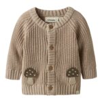 Lil Atelier Emlen Lak Knit Cardigan - Oxford Tan - 56 cm