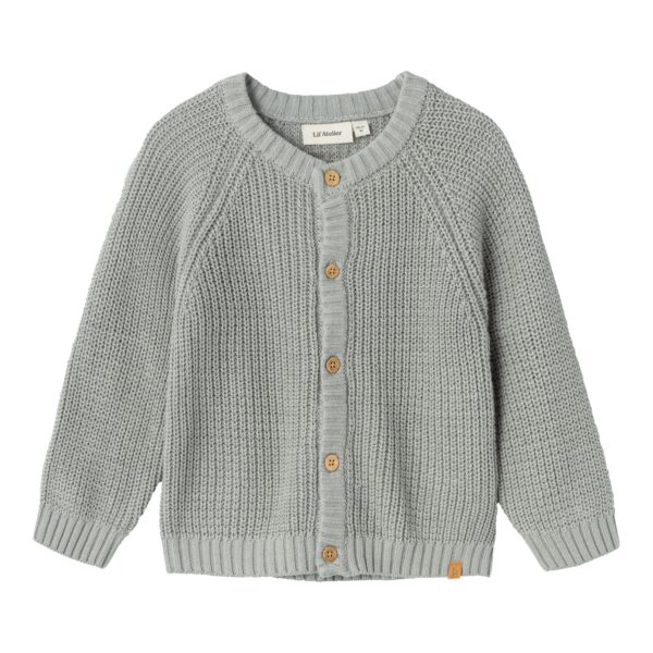 Lil Atelier Emlen Lin Knit Cardigan - Limestone - 92 cm