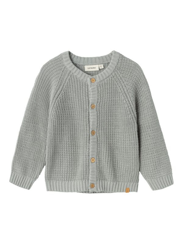 Lil Atelier Emlen Lin Knit Cardigan - Limestone - 92 cm