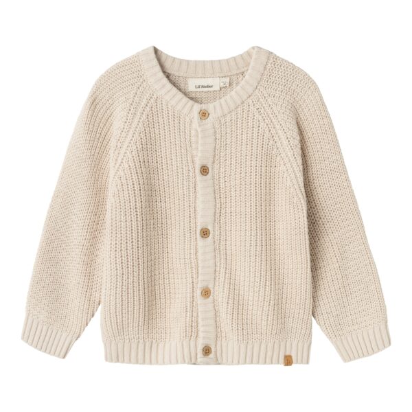 Lil Atelier Emlen Lin Knit Cardigan - Sheer Bliss - 92 cm