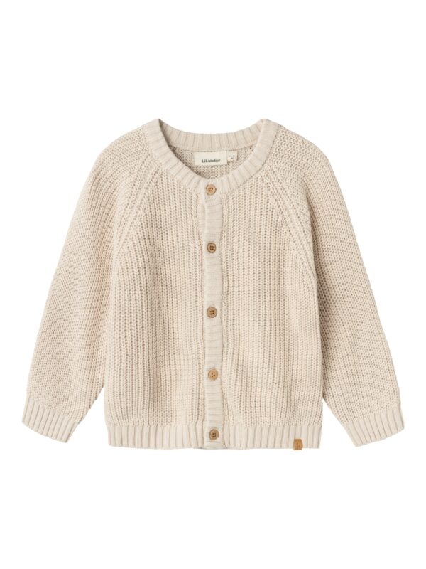 Lil Atelier Emlen Lin Knit Cardigan - Sheer Bliss - 92 cm